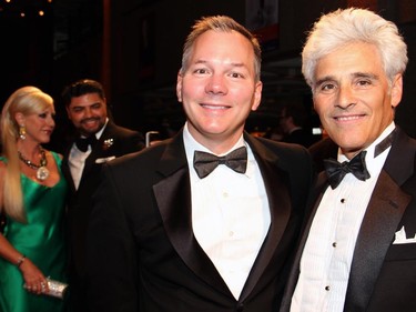 From left, Brian Huseman, director of public policy at Amazon's Washington, DC office with Ottawa lawyer Jacques Shore at the 18th annual NAC Gala held Thursday, Oct. 2, 2014, at the National Arts Centre.