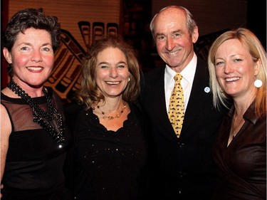From left, Fiona Gilfillan, Donna Jacobs, Dawson Hovey (chair) and Velma McColl were on the organizing committee for the 2014 Fall Run Dinner held Wednesday, Oct. 8, 2014, at the Canadian Museum of History in support of the Atlantic Salmon Federation.