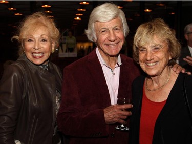 From left, Irma Sachs with Dr. Norman Barwin and his wife, Myrna Barwin, at the Ottawa Symphony Orchestra's Fanfare post-concert reception held Monday, Oct. 6, 2014, at the National Arts Centre.
