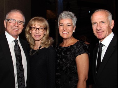 From left, Ron Bernbaum and Renee Bleeman of sponsor PearTree Financial Services with Jayne Watson, CEO of the NAC Foundation, and Albert Labelle, also with PearTree, at the 18th annual NAC Gala held at the National Arts Centre on Thursday, Oct. 2, 2014.