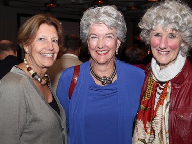 From left, Wendy Bryans, Susan Carter and Susan Annis at the Ottawa Symphony Orchestra's Fanfare post-concert reception held Monday, Oct. 6, 2014, at the National Arts Centre.