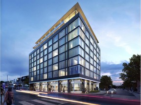 The nine-storey, Rod Lahey-designed building in Centretown will have units between 315 and 596 square feet.