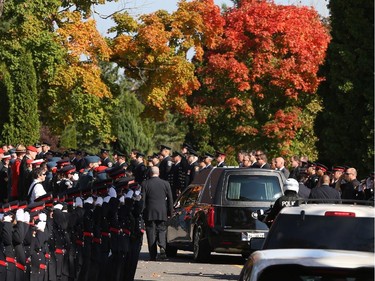 Funeral procession for Staff Sgt. Kal Ghadban.