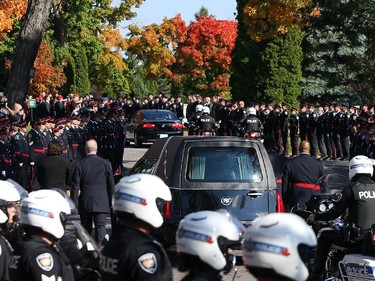 Funeral procession for Staff Sgt. Kal Ghadban.