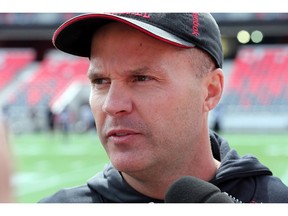 Redblacks head coach Rick Campbell is getting ready for the final pre-season game Saturday in Quebec City.