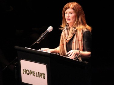 Health Minister Rona Ambrose addressed the crowd during the Hope Live gala for Fertile Future, held Monday, Oct. 27, 2014, at the GCTC.