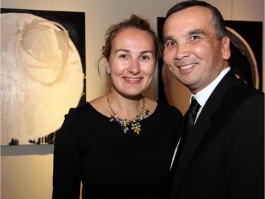 Heather Cudmore and Lou Riccoboni at the Hope Live charity gala held at the GCTC on Monday, Oct. 27, 2014.