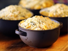 This Pumpkin Mac 'n' Cheese has a buttery crumb topping that's flavoured with fresh sage.