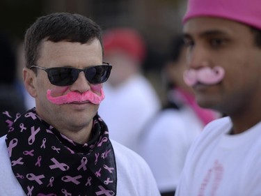 Jay Grecko waits for the start of the CIBC Run for the Cure in Ottawa on Sunday, October 5, 2014.