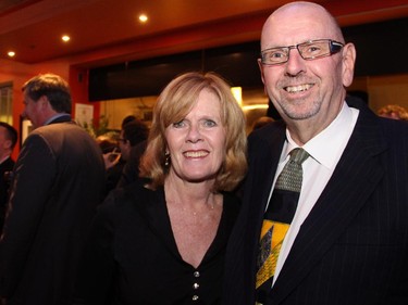 John Hoyles, CEO of the Canadian Bar Association, with his wife, Sally, at the Hope Live charity gala held at the GCTC on Monday, Oct. 27, 2014.