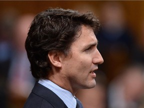 Liberal Leader Justin Trudeau speaks during question period in the House of Commons on Parliament Hill in Ottawa on Wednesday, Oct. 8, 2014.