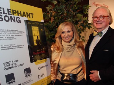 Media training consultants Laura Peck and Barry McLoughlin attended the Ottawa film premiere of Elephant Song at the National Arts Centre on Monday, Sept. 29, 2014.