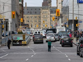 Metcalfe Street as seen after the attack on Parliament Hill Oct. 22.