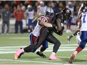 Redblacks wide receiver Carlton Mitchell in Friday's game against the Montreal Alouettes at TD Place.