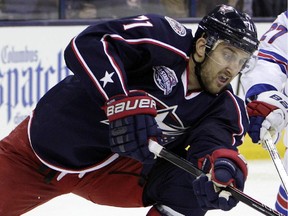 The Columbus Blue Jackets' Nick Foligno, a former Ottawa Senator, picked up nine points in the first six games of the season.