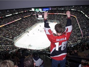 A young Hossa fan in the good old days of 2003 when the Senators were a Stanley Cup contender.