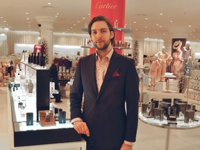 Ottawa-born Matthew Zhuk at London department store Fenwick in December 2013.