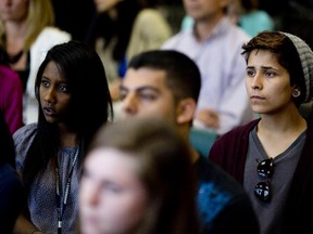 Ottawa, Ont. June 3, 2013  - Students from A.Y Jackson High School were on hand for an announcement on anti-bullying.