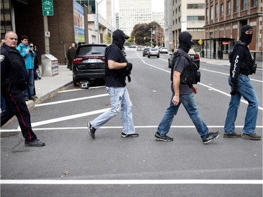 Ottawa Police and RCMP had the downtown core cordoned off Wednesday.