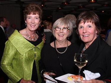 Ottawa Symphony Orchestra board vice-president Maureen Boyd with Jeannie Thomas and Jane Clark at the orchestra's Fanfare post-concert reception held on Monday, Oct. 6, 2014, at the National Arts Centre.