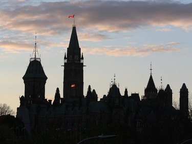 Parliament Hill during sunset after a long day spent in lockdown.