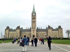 People returned to Parliament Hill on Saturday. Tours will resume Monday