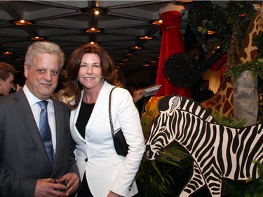 Pierre-Louis Smith and his wife, Sheila O'Gorman, president at Triumphant Productions, at the post-screening party for the film Elephant Song, which premiered in Ottawa at the National Arts Centre on Monday, Sept. 29, 2014.