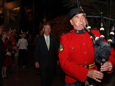 Piper John Cameron Yourt escorted dignitaries to their dinner tables at the 2014 Fall Run Dinner held at the Canadian Museum of History on Wednesday, Oct. 8, 2014, in support of the Atlantic Salmon Federation.
