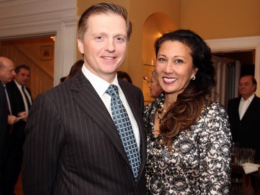 Sean Murray and his wife, Jamilah, were guests of a reception held Wednesday, Oct. 8, 2014, at the official residence of the British high commissioner to celebrate the National Arts Centre Orchestra's tour to the UK.