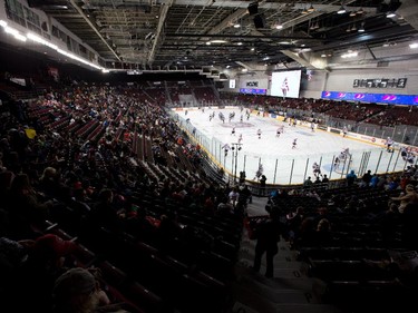 The arena has a few more adjustments to be made – some of the old luxury boxes are still closed as the Ottawa 67's held their home opener in the renovated TD Place arena.