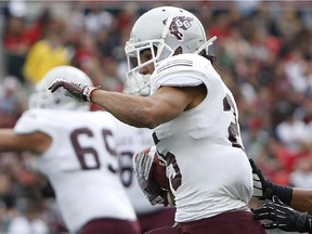 The Gee-Gees' Bryce Vieira, seen in a file photo, had three touchdowns in the loss at Windsor.