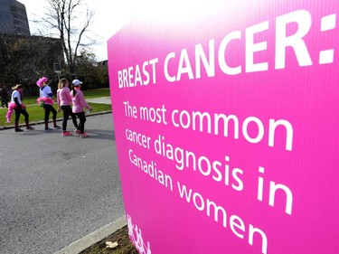 Walkers take part in the CIBC Run for the Cure in Ottawa on Sunday, October 5, 2014. 7, 100 participants gathered at Tunney's Pasture for the annual event's 23rd year.