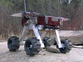 A prototype of the 'Beaver' Mars rover that a consortium of Canadian universities are hoping to send on a crowd-funded mission to Mars.