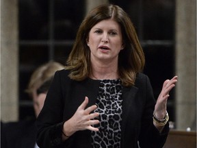 Health Minister Rona Ambrose responds to a question in the House of Commons in Ottawa, Tuesday, Nov. 25, 2014.