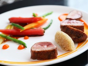 At MeNa restaurant, one of the best main courses was duck breast with carrots and quinoa. 
(Jean Levac/Ottawa Citizen)