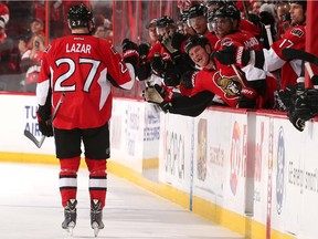 Rookie Curtis Lazar would love to score his first NHL in Edmonton, where he was a star for the WHL's Oil Kings. He knows the ice well.