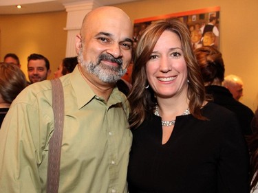 Dr. Sanjay Acharya, president of the medical staff, and his wife, Colleen, at the Italian-themed Mangia! Mangia! gala for the Queensway Carleton Hospital, held Saturday, Nov. 8, 2014, at the Sala San Marco.