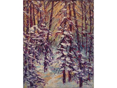 Forest Dusk Gatineau by Margaret Chwialkowska one of the pieces on sale at the Art and Parcel Show at the Ottawa Art Gallery until January 18.