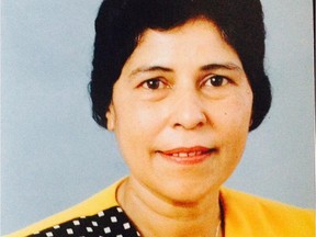 Chandra Beebakhee died Sept. 21, 2014 of lung cancer.