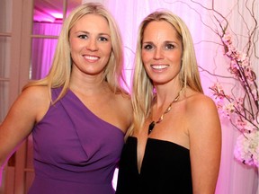 From left, Caitlin Neil and honourary co-chair Erin Phillips, both wives of prominent Ottawa Senators players, attended as each other's date to The Canadian Tire Snowsuit Fund Gala "Asian Reflections" held at the Fairmont Ch‚teau Laurier on Saturday, November 15, 2014.