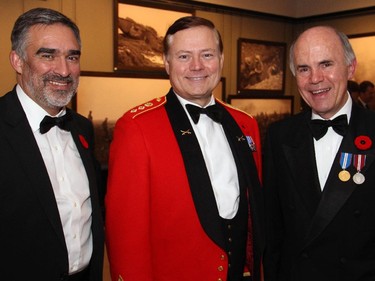 From left, Marc Mayer, director of the National Gallery of Canada, with 2014 Vimy Award recipient and Hon. Col. Blake Goldring and Thomas d'Aquino, chair of the National Gallery of Canada Foundation.