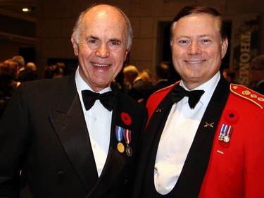 From left, Thomas d'Aquino, chair of the National Gallery of Canada Foundation board, with Hon. Col. Blake Goldring, recipient of 2014 Vimy Award, at a special First World War commemorative evening held at the National Gallery on Monday, Nov. 10, 2014.