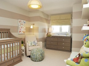 A gender-neutral nursery can be more practical for families planning more than one child, says interior decorator Maureen Coates, who recently designed a gender-neutral nursery for her grandson.