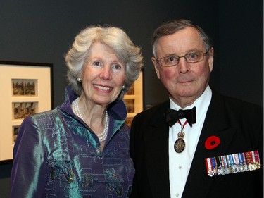 Gen. (Ret'd) John de Chastelain, former Canadian ambassador to the U.S., with his wife, MaryAnn, at a special World War I commemorative evening.