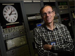 John Bernard, Discipline Leader, Frequency and Time, Measurement Science and Standards at National Research Council of Canada poses for a photo on Wednesday, Nov. 5, 2014. (James Park / Ottawa Citizen)