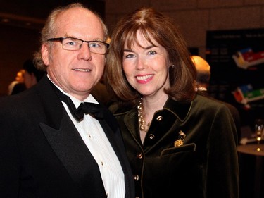 John Mierins, president of the Carling Motors Group, with his wife, Keltie, at a special First World War commemorative evening held at the National Gallery on Monday, Nov. 10, 2014.