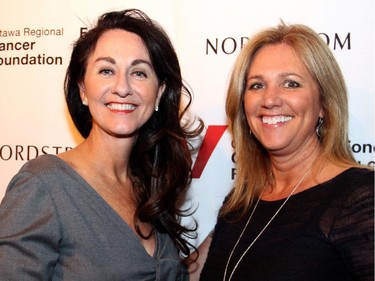 Karen McKibbin, president of Nordstrom Canada, with Mary Taggart at a reception held at Lago Bar and Grill on Wednesday, November 19, 2014 to promote Nordstrom's store-opening charity gala on March 4.