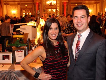 Lianne Laing from CTV Morning and Matt Skube from CTV News emceed the Trees of Hope for CHEO event held at the Fairmont Chateau Laurier on Monday, November 24, 2014.