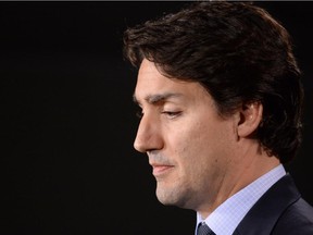 Liberal Leader Justin Trudeau speaks at a news conference on Parliament Hill in Ottawa Wednesday, Nov. 5, 2014.