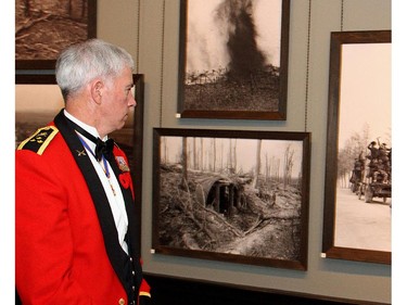 Lt. Gen, Guy Thibault, Vice Chief of the Defence Staff, was among the guests to view The Great War: The Persuasive Power of Photography exhibit during a special World War I commemorative evening held at the National Gallery of Canada on Monday, Nov. 10, 2014.